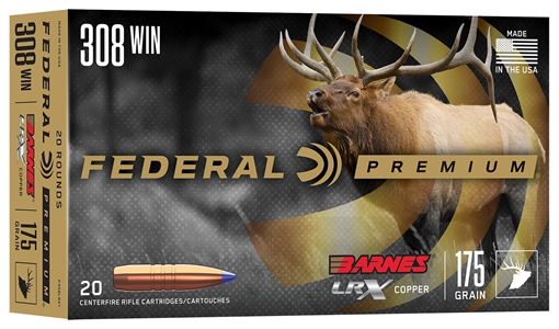 Picture of Federal 308Win 175gr 20 Per Box/10 Case P308LRX1