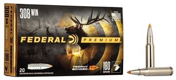 Picture of Federal Premium Vital-Shok Rifle Ammunition .308 Win 180 gr TBT 2620 fps - 20/ct P308TT1
