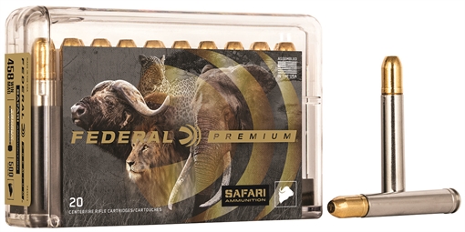 Picture of Federal Premium Safari Cape-Shok 458WinMag 500gr Trophy Bonded Sledgehammer Solid 20 Per Box/10 Case P458T3