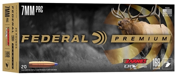 Picture of Federal 7mmPRC 168gr 20 Per Box/10 Case P7PRCLRX1