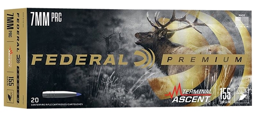 Picture of Federal Premium, Terminal Ascent, 7MM PRC, 155 Grains, Terminal Ascent Bonded, 20 Round Box P7PRCTA1