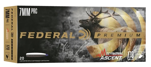 Picture of Federal Premium, Terminal Ascent, 7MM PRC, 170 Grains, Terminal Ascent Bonded, 20 Round Box P7PRCTA3