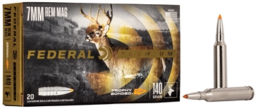 Picture of Federal Premium Vital-Shok Rifle Ammunition 7mm Rem Mag 140 gr TBT 3150 fps - 20/ct P7RTT2