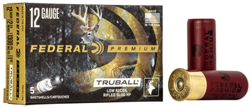 Picture of Federal Premium Vital-Shok Truball Rifled Slug 12 ga 2 3/4" 1 oz Slug 1300 fps - 5/box PB127 LRS PB127LRS