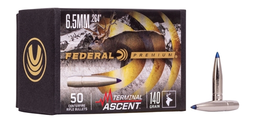 Picture of Federal PB264TA2   6.5mm .264 140gr Terminal Ascent 50 Per Box/4 Case