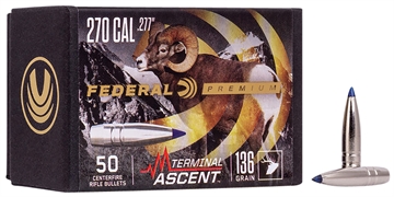 Picture of Federal Premium Terminal Ascent Component 270Win 136gr 50 Per Box/4 Case PB277TA1