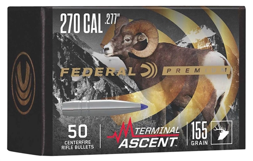 Picture of Federal Premium Terminal Ascent Component 270Cal 155gr 50 Per Box/4 Case PB277TA2