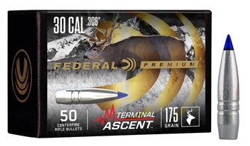 Picture of Federal Premium Terminal Ascent Component 30Cal 175gr 50 Per Box/4 Case PB308TA1