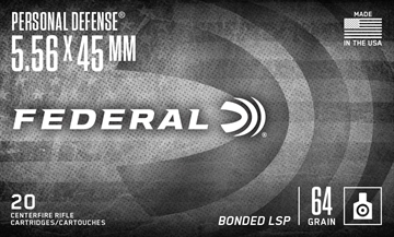 Picture of FEDERAL PERSONAL DEFENSE AMO 5.56 NATO 64GR TACTICAL BOND SP 20RD ( 10 BOXES PER CASE ) TCB55664X 604544702637