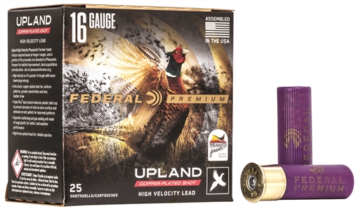 Picture of Federal Premium Wing-Shok Pheasant Forever High Velocity 16Gauge 2.75" 1 1/8oz 5Shot 25 Per Box/10 Case PF1635