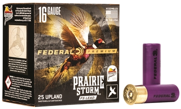 Picture of Federal Federal Premium Prairie Storm Shotgun Ammo 16 ga. 2.75 in. 1 1/4 oz. 6 Shot 25 rd. PFX164FS 6 PFX164FS6