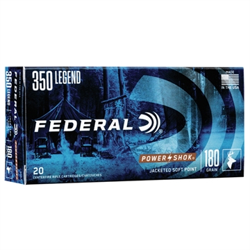Picture of Federal Power-Shok 350Legend 180gr Jacketed Soft Point 20 Per Box/10 Case 350LA