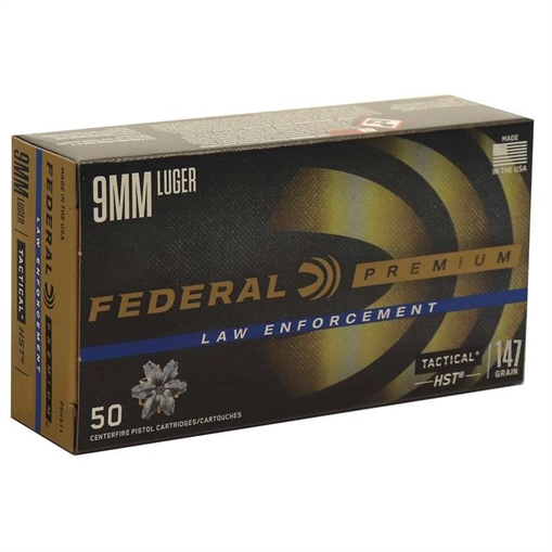 Picture of FEDERAL PREM 9MM 147GR HST JHP 50RD BX 1000RD CASE P9HST2