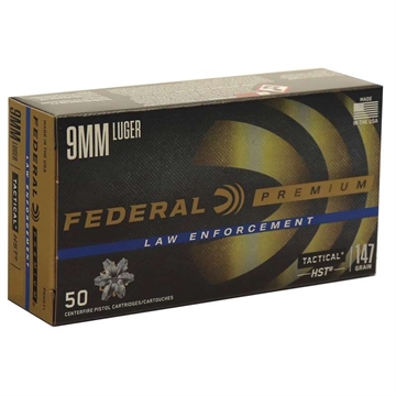 Picture of FEDERAL PREM 9MM 147GR HST JHP 50RD BX 1000RD CASE P9HST2
