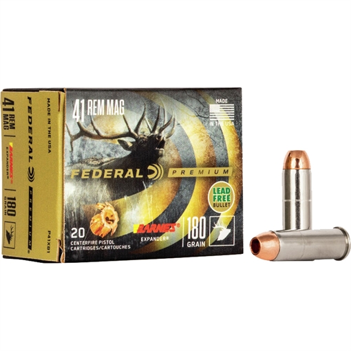 Picture of Federal Federal Premium Pistol Ammo 41 Rem. 180 gr. Barnes Expander 20 rd. P41XB1