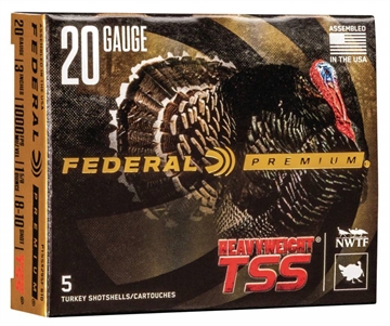 Picture of FEDERAL PREMIUM TURKEY HEAVYWEIGHT TSS AMO 20GA #8#10 COMBO 3" 1-5/8 OZ 5RD PTSSX295F810