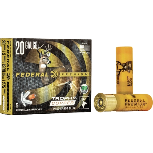 Picture of Federal Premium Vital-Shok Load 20 Gauge 3 in. 5/8 oz. Sabot Slug 5 rd.  P209 TC