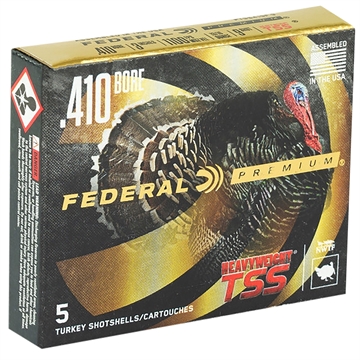 Picture of Federal Premium Turkey Heavyweight TSS Shotshell 410ga 3" 13/16oz 1100 fps #7 5/ct PTSS419F 7 PTSS419F7