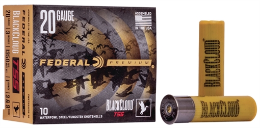 Picture of Federal Black Cloud TSS with Flightcontrol Flex Wad, 20 Gauge 3", #3 and 9 Combo, 1 oz, 10 Round Box PWBTSSX20939