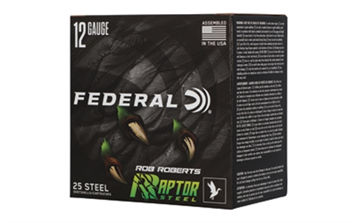 Picture of Federal Ron Roberts Raptor Steel Shotshells 12ga 3" 1-3/8oz 1400 fps #3 25/ct RRS138 3