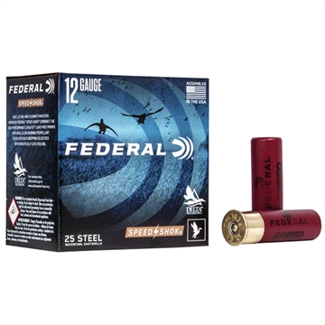 Picture of Federal Speed-Shok, Lead Free, 12 Gauge 3", #3, 1 1/4 oz, Steel Shot, 25 Round Box, California Certified Nonlead Ammunition WF142 3 WF1423