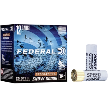 Picture of Federal Speed-Shok Snow Goose Shotshells 12 ga 3" 1-1/4oz 1450 fps #BB 25/ct WF142SG BB