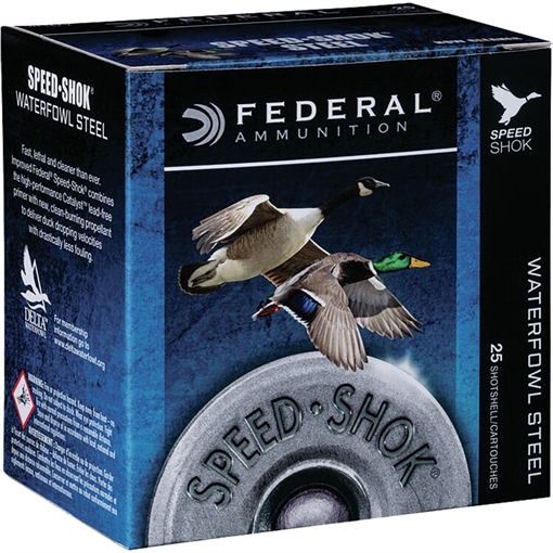 Picture of Federal Federal Speed-Shok Steel Shotgun Ammo 12 ga. 3.5 in. 1 1/2 oz 2 Shot High Velocity 25 rd WF134 2 WF1342