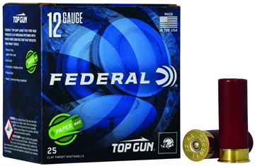Picture of Federal Federal Top Gun Paper Wad Shotgun Ammo 12 ga. 2.75 in. 1 1/8 oz. 1200 FPS 8 Shot 25 rd. TG12W 8 TG12W8