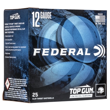 Picture of Federal Top Gun Subsonic 12Gauge 2.75" 1 1/8oz 7.5Shot 25 Per Box/10 Case TGM12375