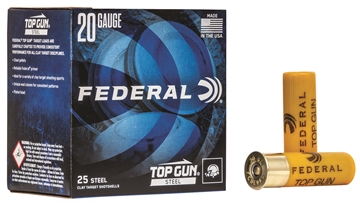 Picture of Federal Top Gun Steel Shotshells 20ga 2-3/4" 7/8oz #7 1214 fps 25/ct TG251 7 TG2517