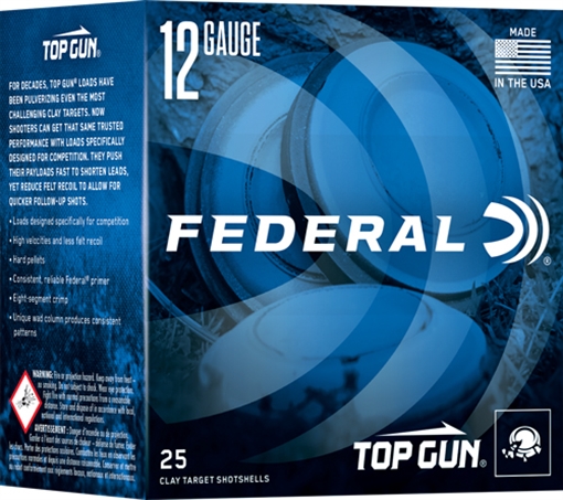 Picture of FEDERAL TOP GUN 12GA 1OZ #8 1250FPS 250RD CASE LOT TGS1288