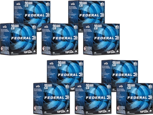 Picture of FEDERAL TOP GUN 20GA 7/8OZ #7.5 1210FPS 250RD CASE LOT TG20 7.5