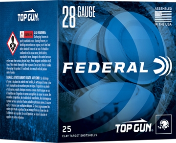 Picture of FEDERAL TOP GUN 28GA 2.75" 3/4 OZ #8 1330FPS 250RD CASE LOT TGS28218
