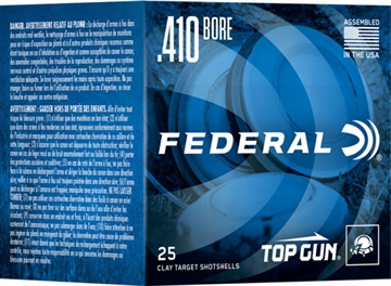 Picture of FEDERAL TOP GUN 410 2.5" 1/2OZ #9 1330FPS 250RD CASE LOT TGS412419 TGS412149