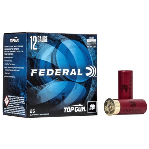 Picture of Federal Top Gun Shotshells 12 ga 2-3/4" 1-1/8 oz 1200fps #7.5 250/ct Case TG12 7.5 CASE