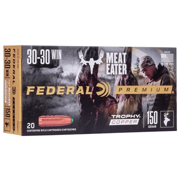 Picture of Federal Premium Trophy Copper Rifle Ammunition .30-30 Win 150 gr TC 2300 fps 20/ct P3030TC1