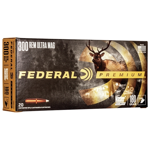 Picture of FEDERAL AMMO VITAL-SHOK 300RUM 180GR NOS ACCUBOND 20/10 P300RUMA1