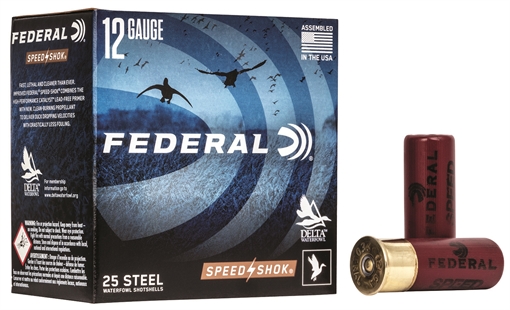 Picture of Federal Speed-Shok High Velocity Steel Shotshells 12ga 2-3/4" 1-1/8oz 1500 fps #2 Shot 25/ct WF145 2 WF1452