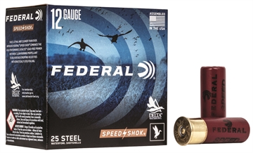 Picture of Federal Speed-Shok High Velocity Steel Shotshells 12ga 2-3/4" 1-1/8oz 1500 fps #6 Shot 25/ct WF145 6 WF1456