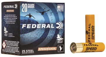 Picture of FEDERAL SPEED-SHOK HIGH VELOCITY STEEL 20GA 3" 7/8OZ 1 AMMO 25RD WF209 1 WF2091
