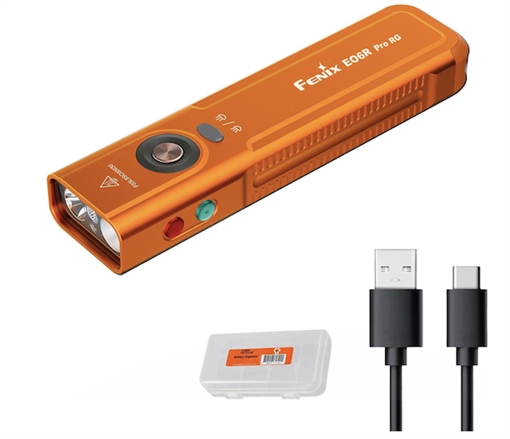 Picture of FENIX FLASHLIGHTS E06R PRO RG 1600L RECHRG ORNG FX-E06R-PRO-RG-ORANGE
