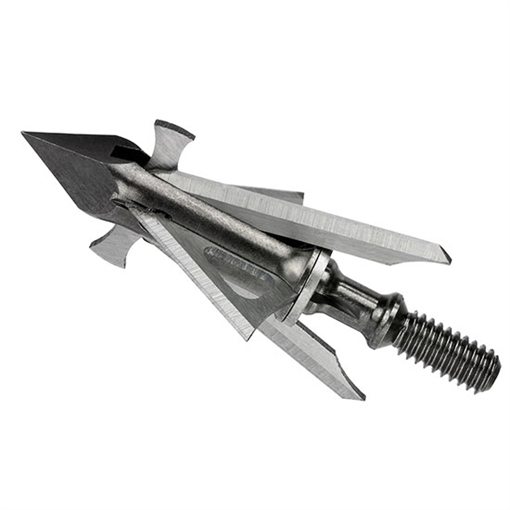 Picture of Muzzy Trocar 4-Blade HB-Hybrid Crossbow Broadhead 1" X 1 5/8" Cut 100 gr 3/pk 297