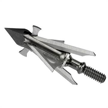 Picture of Muzzy Trocar 4-Blade HB-Hybrid Crossbow Broadhead 1" X 1 5/8" Cut 100 gr 3/pk 297