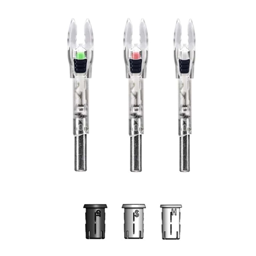 Picture of Feradyne Nockturnal Shift Nock Universal Size Red Lighted 2-Pack NT-810