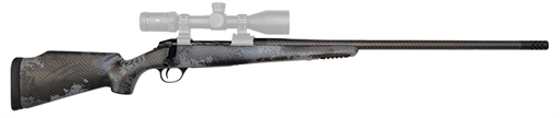 Picture of Fierce Firearms FCRG65PRC24TP Carbon Rage Full Size 6.5 PRC 3+1, 24" Black C3 Carbon Fiber Barrel, Tungsten Gray Cerakote Titanium Receiver, Phantom Camo Fixed Fierce Tech C3 Stock, Right Hand FCRG65PRC24BP