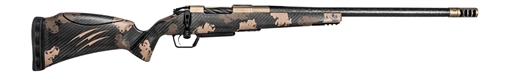 Picture of Fierce Firearms RIVSCX7BC18BDS Carbon Rival XP 2.0 7mm BC 18" Smoked Bronze Cerakote Spiral Fluted Stainless Steel Barrel & Drilled & Tapped Receiver, Desert Shadow Camo Adj Comb Carbon Fiber Stock, R
