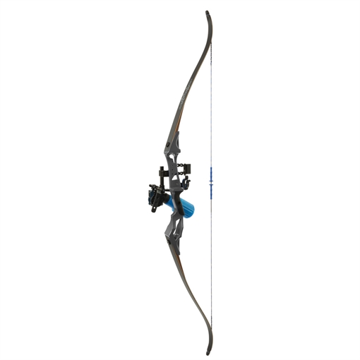 Picture of Fin-Finder Fin Finder Bank Runner Bowfishing Recurve Package with Winch Pro Bowfishing Reel Black 35 lbs. RH 81385