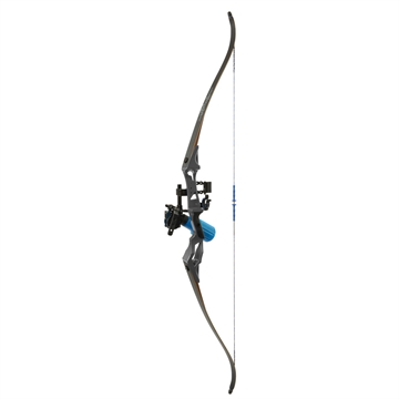 Picture of Fin-Finder Fin Finder Bank Runner Bowfishing Recurve Package with Winch Pro Bowfishing Reel Black 35 lbs. RH 81385