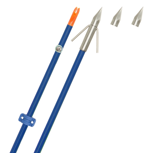 Picture of Fin Finder Raider Pro Bowfishing Arrow Blue with Bighead Point 811314026613
