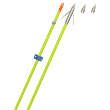 Picture of Fin Finder Raider Pro Bowfishing Arrow Flo Green with Big Head 811314026590